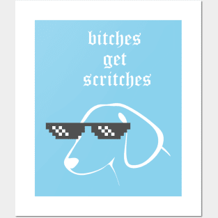 Bitches Get Scritches Posters and Art